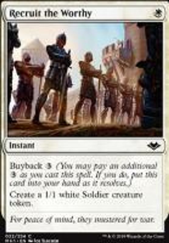 Recruit the Worthy