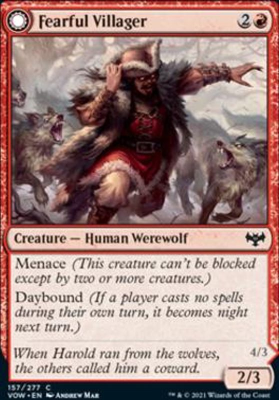 Fearful Villager (foil)