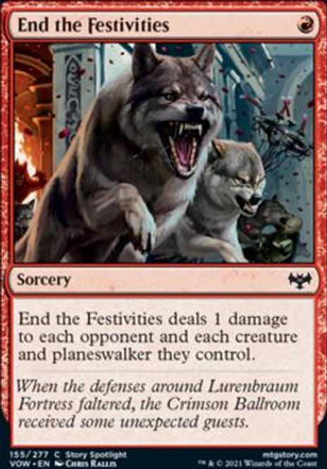 Hovedbilde End the Festivities (foil)