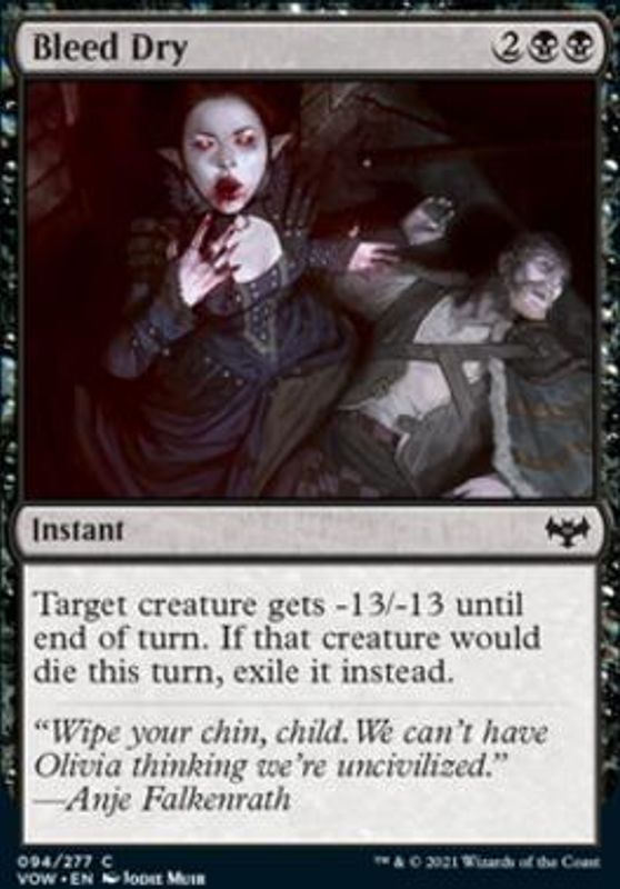 Bleed Dry (foil)