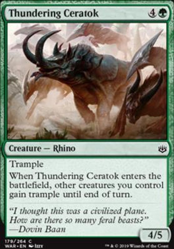 Thundering Ceratok (foil)