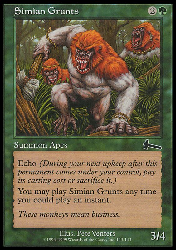 Simian Grunts