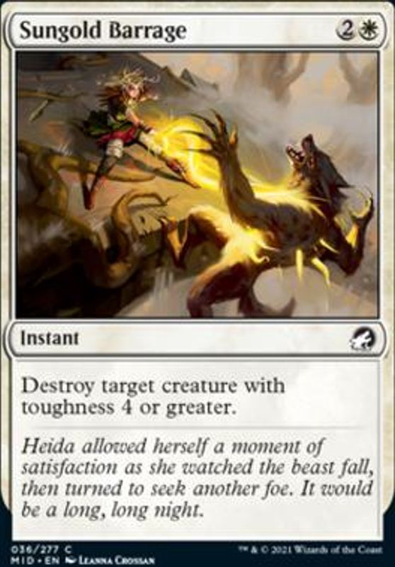Sungold Barrage (foil)
