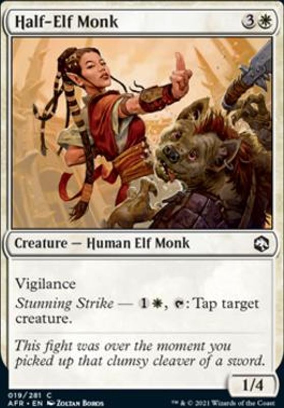 Half-Elf Monk