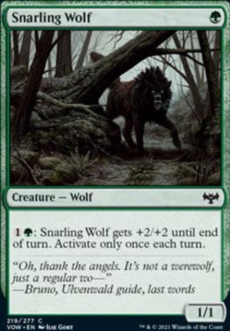 Hovedbilde Snarling Wolf (foil)