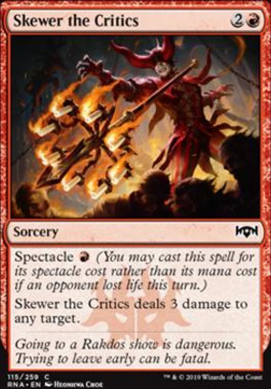 Skewer the Critics (foil)
