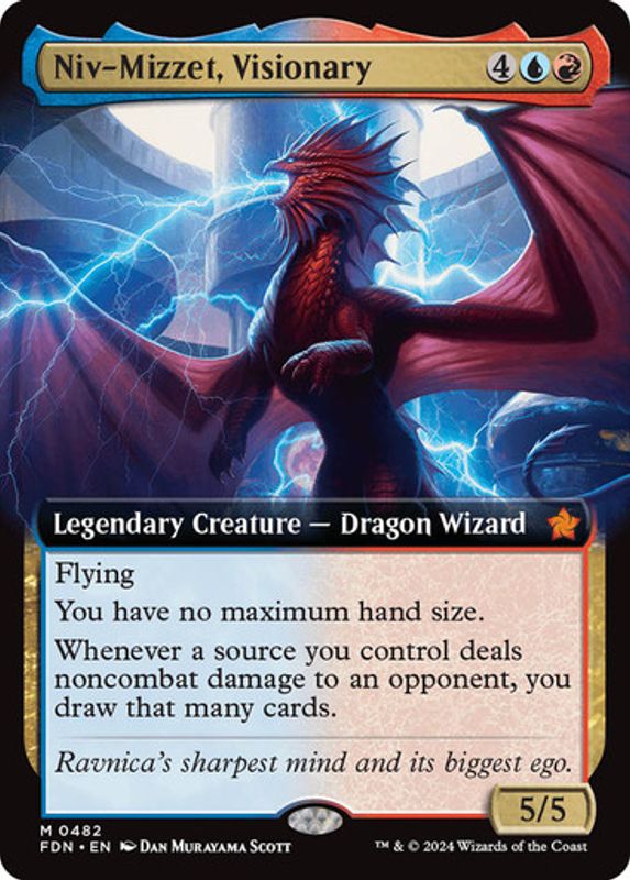 Niv-Mizzet, Visionary (Extended Art) (Foil)