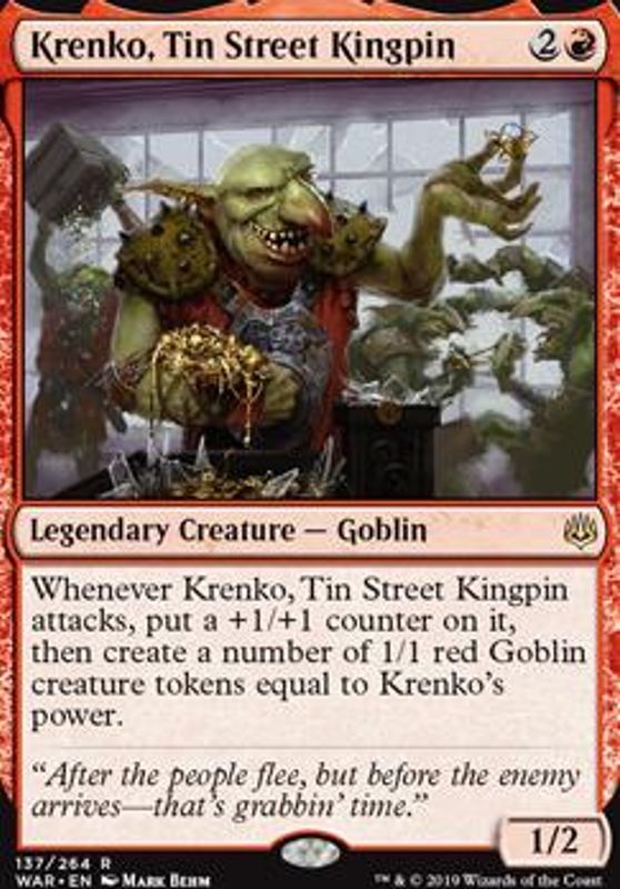 Krenko, Tin Street Kingpin (foil)