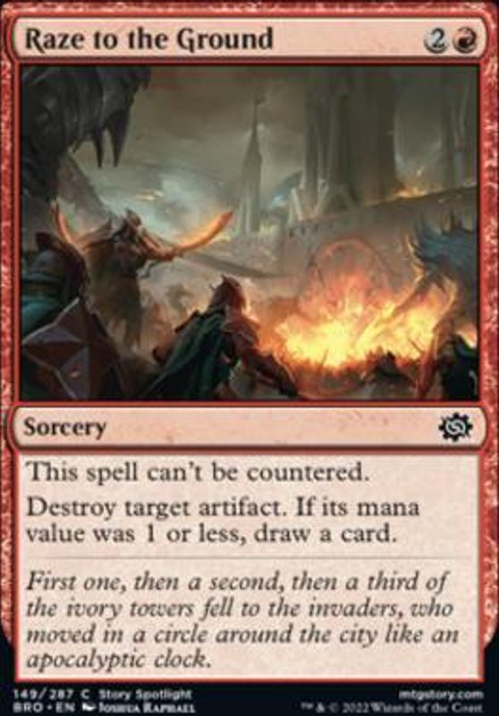 Raze to the Ground (foil)