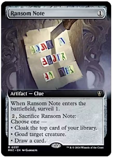 Hovedbilde Ransom Note (0357 - Extended ...