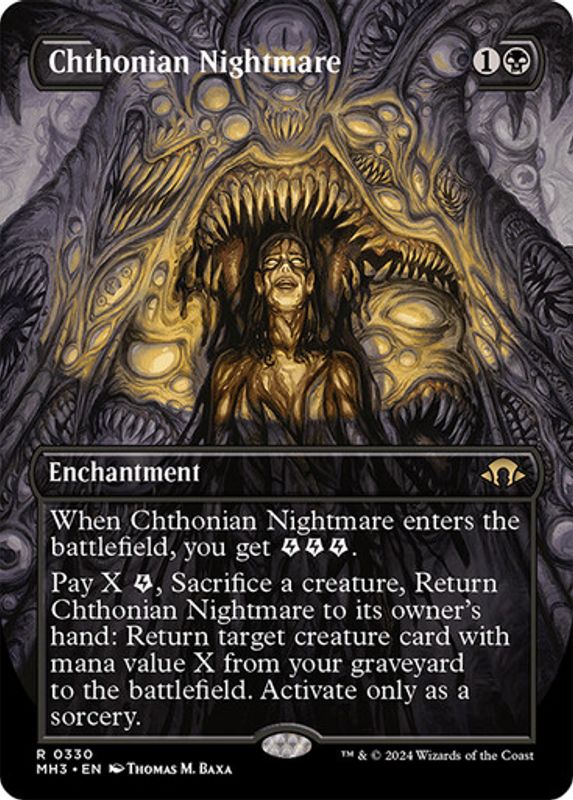 Chthonian Nightmare (Borderless) (Foil)