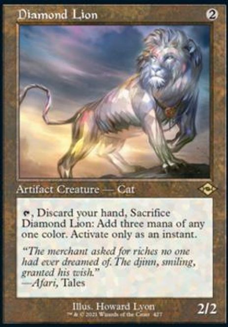 Hovedbilde Diamond Lion (Retro Frame)