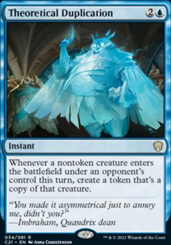 Theoretical Duplication