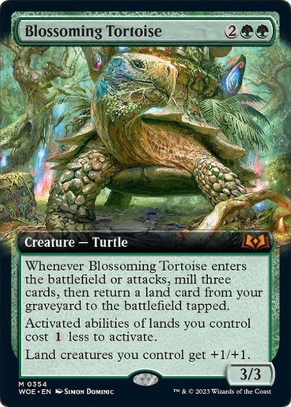 Blossoming Tortoise (Extended Art) (foil)