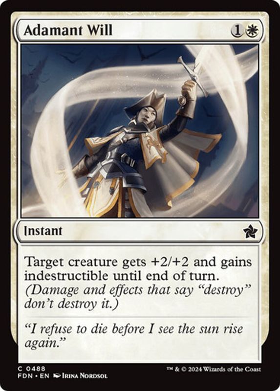 Adamant Will (Foil)