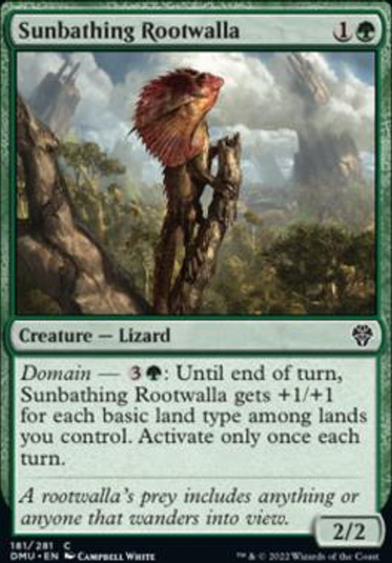 Sunbathing Rootwalla (foil)