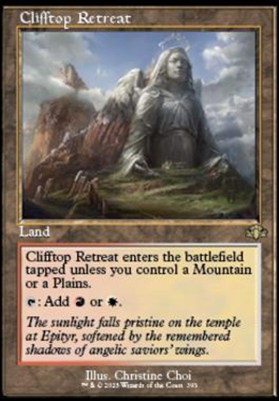 Clifftop Retreat (Retro Frame) (foil)
