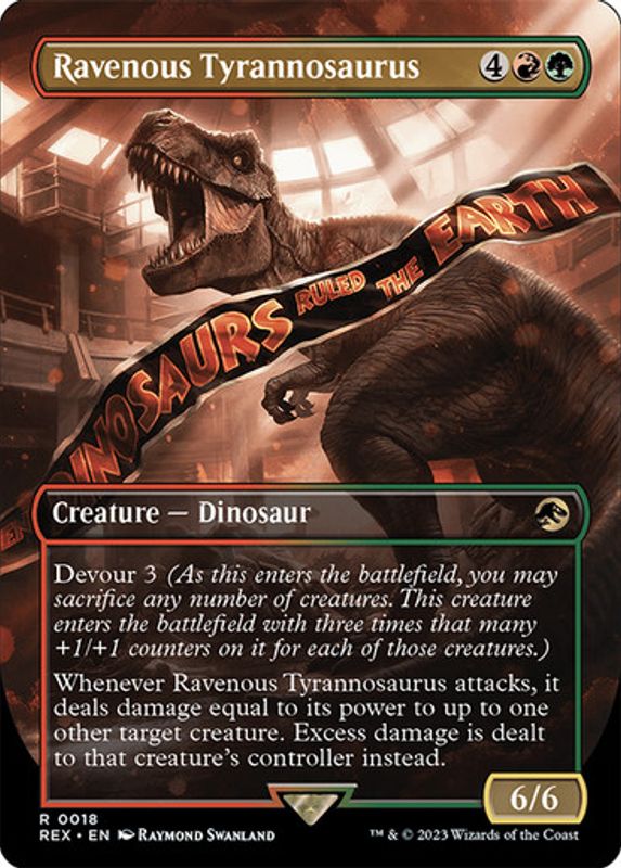 Ravenous Tyrannosaurus (Borderless) (Foil)