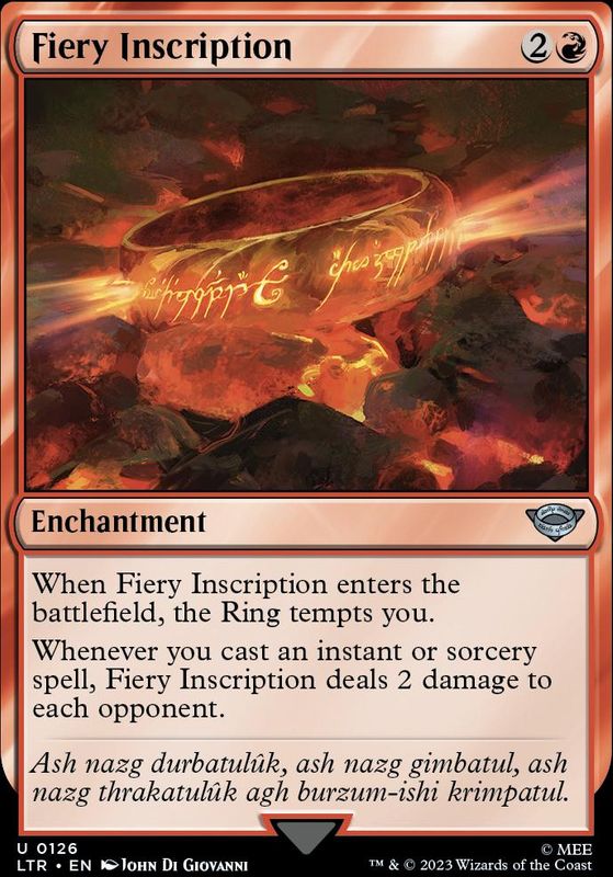 Fiery Inscription
