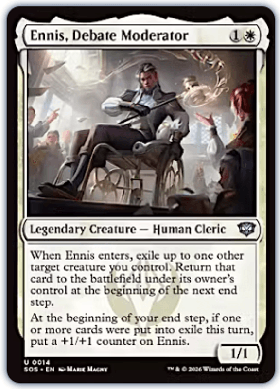 Ennis, Debate Moderator (Foil)