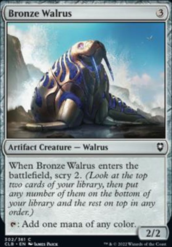 Bronze Walrus (foil)