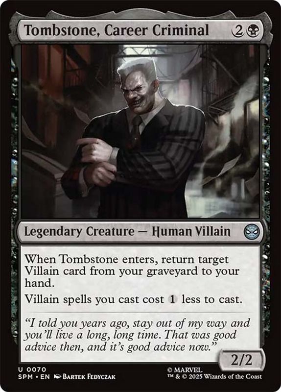 Tombstone, Career Criminal