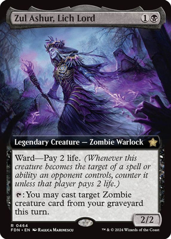Zul Ashur, Lich Lord (Extended Art) (Foil)