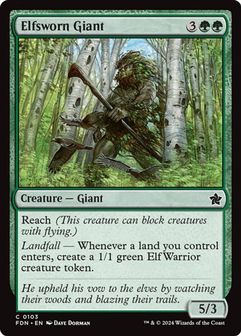 Hovedbilde Elfsworn Giant (Foil)