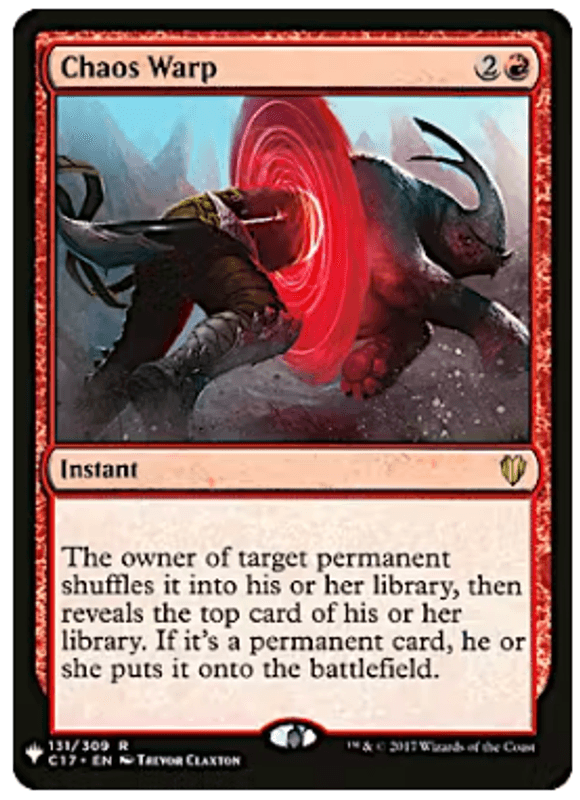 Chaos Warp (Commander 2017)