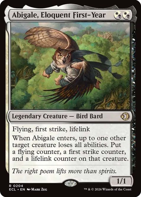 Hovedbilde Abigale, Eloquent First-Year