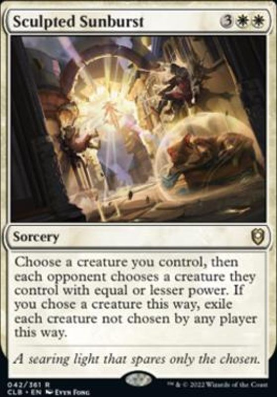 Sculpted Sunburst (foil)