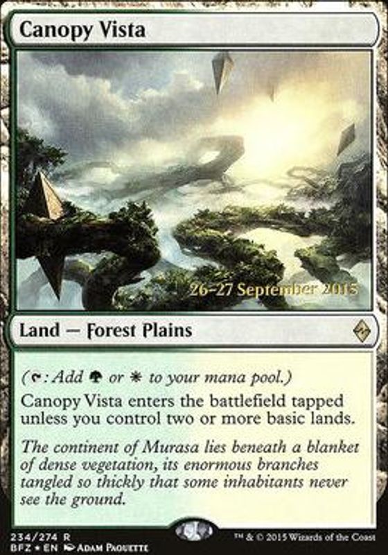 Canopy Vista (Prerelease Foil)