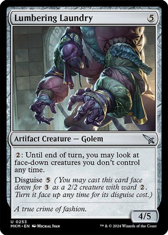 Lumbering Laundry (Foil)