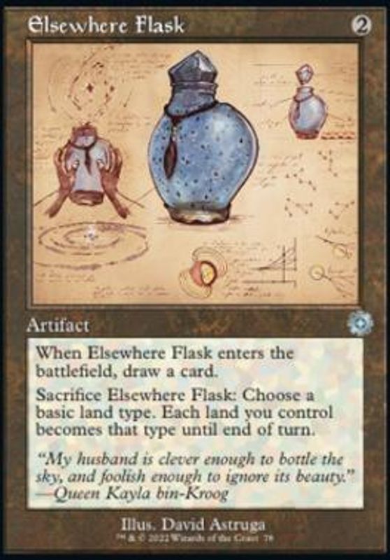 Elsewhere Flask (Schematic Art)