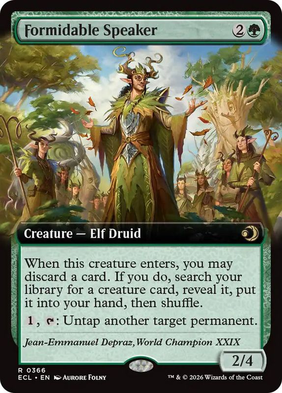 Formidable Speaker (extended art) (Foil)