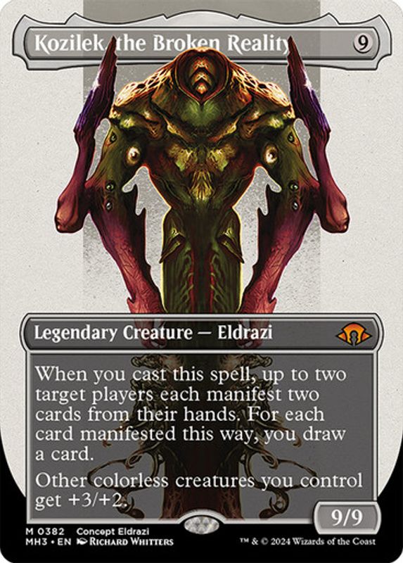 Kozilek, the Broken Reality (#382) (Borderless) (Foil)