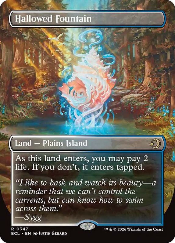 Hallowed Fountain (borderless) (Foil)