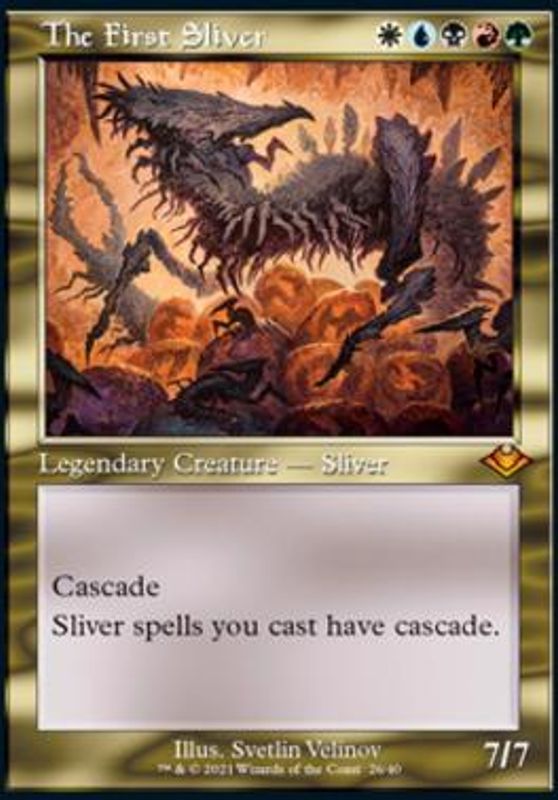 The First Sliver (Foil Etched Retro Frame)