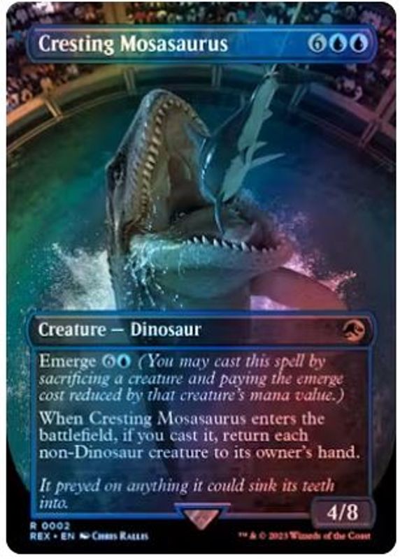 Cresting Mosasaurus (0002, Foil)