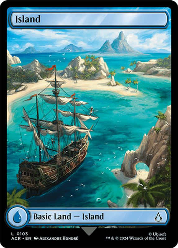 Island (#103) (Full Art) (Foil)