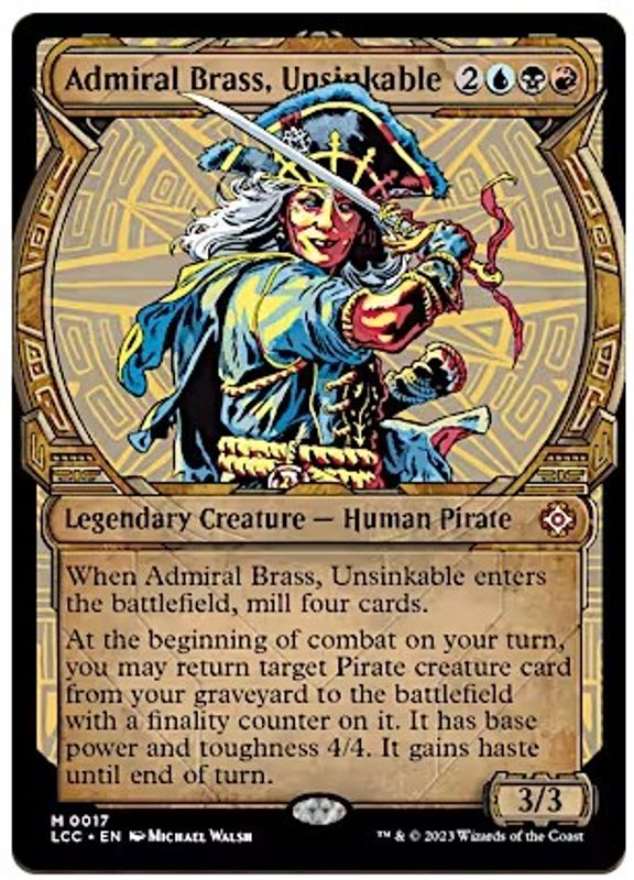 Admiral Brass, Unsinkable (Showcase)
