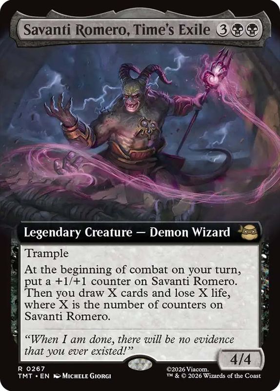 Savanti Romero, Time's Exile (Extended Art)