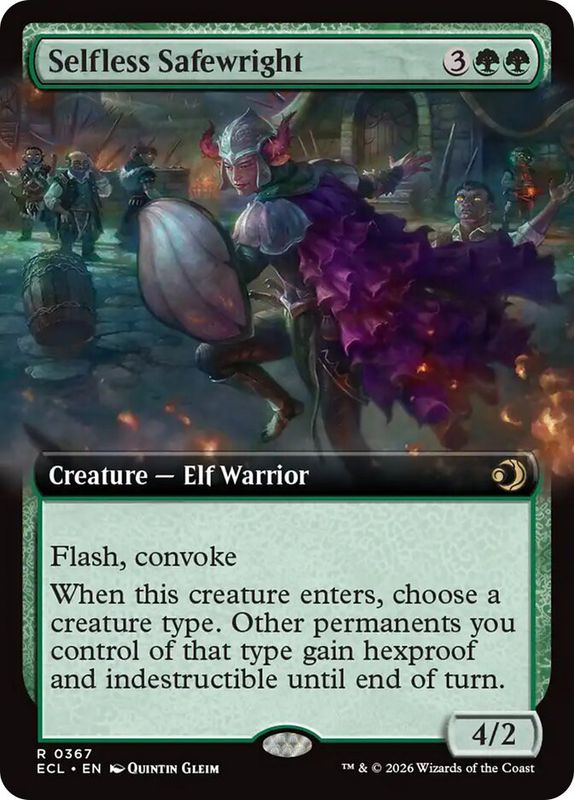 Selfless Safewright (extended art) (Foil)