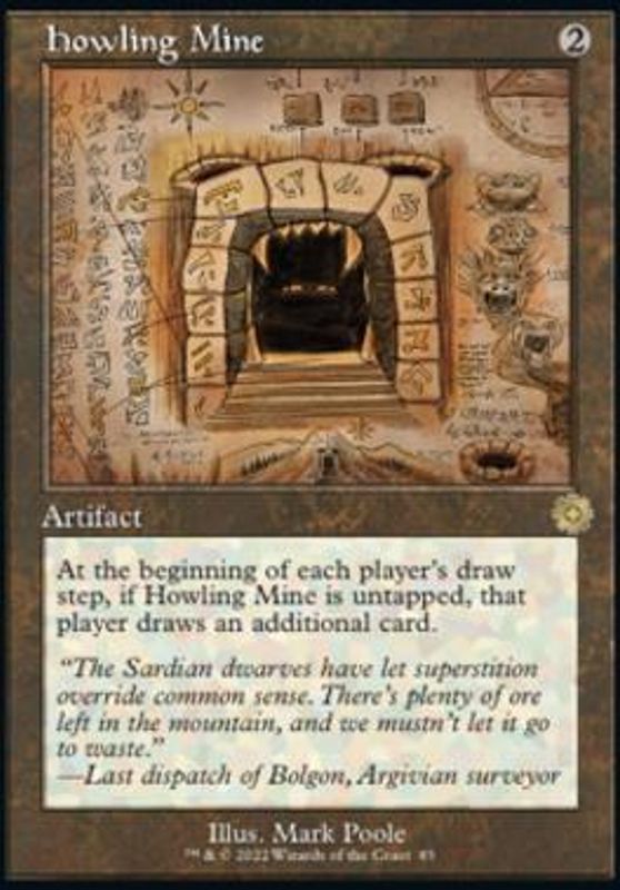 Howling Mine (Schematic Art) (foil)